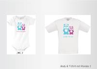 Body &amp; T-Shirt mit Pandas 1