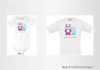 Body &amp; T-Shirt mit Pandas 2