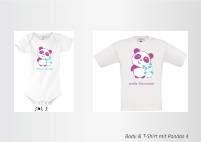 Body &amp; T-Shirt mit Pandas 4